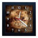 Ver imagem 1 de Relógio De Parede Decorativo Caixa Alta Tema Café QW-015
