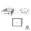 Ver imagem 5 de Mesa Gamer Escrivaninha 1 Gaveta 1600x600 Netmobil - Preto