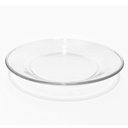 Ver imagem 1 de Prato de Vidro Transparente Resistente para Almoço e Jantar – Design Clássico para Mesa Posta e Uso
