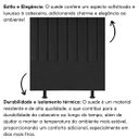 Ver imagem 5 de Cabeceira Estofada Cama Casal Queen Size 160 Cm Mavie Suede:preto