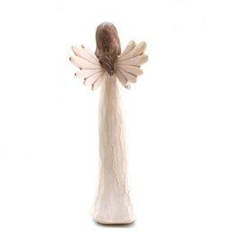 Anjo Decorativo de Resina Segurando Pombo Grande 20cm - 2