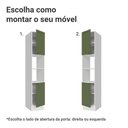 Ver imagem 5 de Paneleiro 40 cm 2 Portas e 2 Nichos Branco/Verde Vik Madesa Branco/Verde