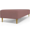 Ver imagem 6 de Kit 02 Puffs Decorativo Sala de Estar Bali W01 Pés Palito 170x60cm Suede Rosê - Lyam Decor
