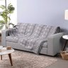 Manta Xale Rustic Jacquard 1 Pç Cinza Lilly Home Enxovais - 4