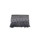 Ver imagem 1 de Manta Xale Rustic Jacquard 1 Pç Cinza Lilly Home Enxovais