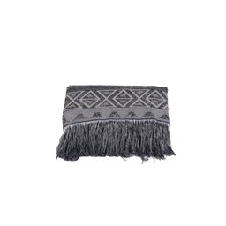 Manta Xale Rustic Jacquard 1 Pç Cinza Lilly Home Enxovais - 1