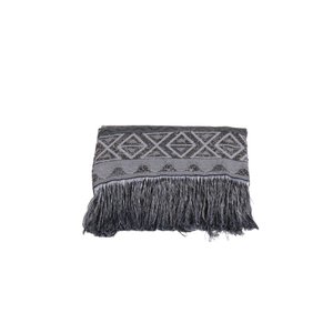 Manta Xale Rustic Jacquard 1 Pç Cinza Lilly Home Enxovais