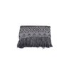 Manta Xale Rustic Jacquard 1 Pç Cinza Lilly Home Enxovais - 1