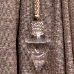 Kit Abraçadeiras de Cortina Cordão com Pingênte Caribe 02 Peças - Bege - 2