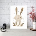 Ver imagem 2 de Quadro Arte Infantil Coelhinho 33x24cm:moldura Preta