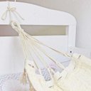 Ver imagem 4 de Rede Baby Bebê para Berço 100% Algodão Puro Bege cru