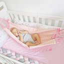 Ver imagem 3 de Rede Baby Bebê para Berço 100% Algodão Puro Rosa Bebê