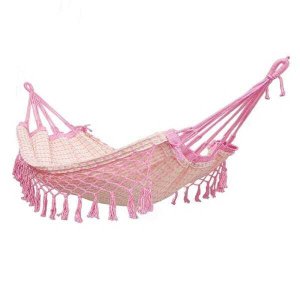 Rede Baby Bebê para Berço 100% Algodão Puro Rosa Bebê