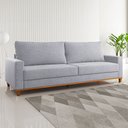 Ver imagem 2 de Sofá 4 Lugares Living Linho/inox - Viero Móveis