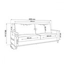 Ver imagem 3 de Sofá 4 Lugares Living Linho/inox - Viero Móveis