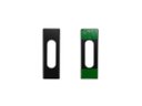 Ver imagem 2 de 2 Puxadores Retangular Adesivo para Armários, Box, Portas e Janelas de Correr - Preto