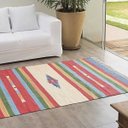 Ver imagem 2 de Tapete Indiano Retangular Algodão D4 Kilim 100x140cm Niazitex