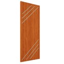 Ver imagem 3 de Porta de Madeira R30K 210x80 Frisada para Quarto e Sala:Mogno