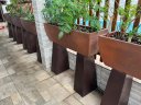 Ver imagem 1 de Vaso Planta 100x30 Jardineira Floreira Suporte Polietileno BGPLASTICOS V5100S AMARELO GIRASSOL 007