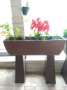 Ver imagem 4 de Vaso Planta 100x30 Jardineira Floreira Suporte Polietileno BGPLASTICOS V5100S AMARELO GIRASSOL 007