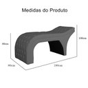 Ver imagem 6 de Maca Estofada Estética Capitonê 80 Cm Corino Cinza - Fm