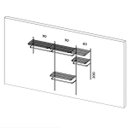 Ver imagem 2 de Closet Aramado - Linear CLR192 - 2,50m