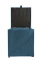 Ver imagem 4 de Puff Baú Quadrado - 1 Lugar - 36x36cm - Azul Aço