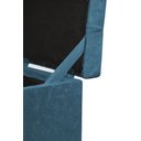 Ver imagem 3 de Puff Baú Quadrado - 1 Lugar - 36x36cm - Azul Aço