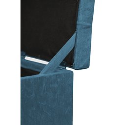 Puff Baú Quadrado - 1 Lugar - 36x36cm - Azul Aço - 3