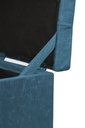 Ver imagem 3 de Puff Baú Quadrado - 1 Lugar - 36x36cm - Azul Aço