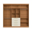 Ver imagem 5 de Guarda-Roupa Moderno 6 Portas 4 Gavetas 250cm Kappesberg