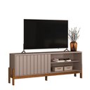 Ver imagem 2 de Rack Bancada para TV Aurora 75 Polegadas 188cm MDP Grigio Fosco Canela Möbler