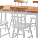 Ver imagem 3 de Mesa de Jantar Udine com 6 Cadeiras Udine Branco e Natural 160x80 Fabrispuma