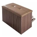 Ver imagem 5 de Sapateira Puff Bau Versatile Premium Luxo até 12 Pares Marrom