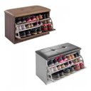 Ver imagem 2 de Sapateira Puff Bau Versatile Premium Luxo até 12 Pares Marrom