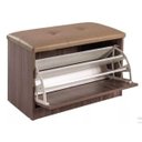 Ver imagem 4 de Sapateira Puff Bau Versatile Premium Luxo até 12 Pares Marrom