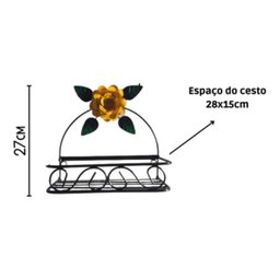 Porta Shampoo Rústico em Ferro Várias Cores:amarelo - 2