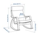Ver imagem 5 de Cadeira Balanço Poltrona Papai Madeira Moderna Dondola Bege