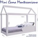 Ver imagem 3 de Cama Mini Casinha Montessoriana Infantil Branca