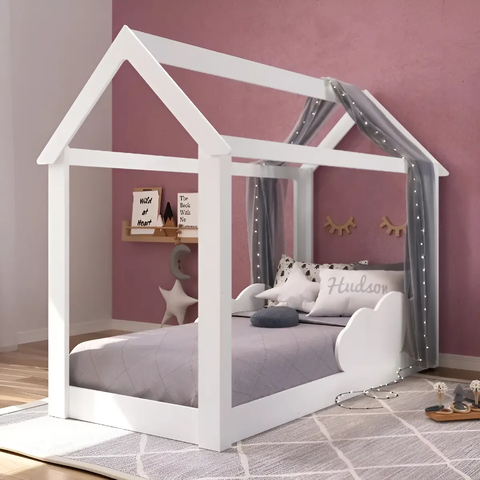Cama Mini Casinha Montessoriana Infantil Branca - Completa Móveis