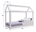Ver imagem 4 de Cama Mini Casinha Montessoriana Infantil Branca - Completa Móveis