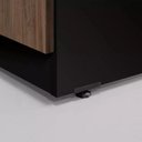 Ver imagem 4 de Mesa para Escritório em L Diretor 170x160cm Marrom e Preta