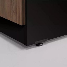 Mesa para Escritório em L Diretor 170x160cm Marrom e Preta - 4 Mesa para Escritório em L Diretor 170x160cm Marrom e Preta - 4