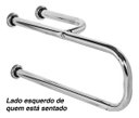 Ver imagem 4 de Barra De Apoio Para Vaso Sanitário 70x20cm Esquerda