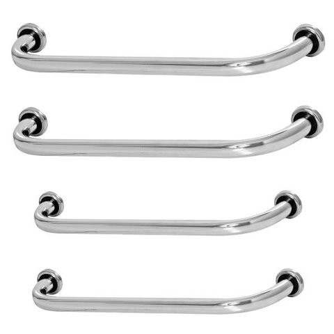 Kit 4 Barras De Apoio De Idoso Para Banheiro 2 40cm E 2 60cm