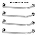 Ver imagem 4 de Kit 4 Barras De Apoio 40cm De Idoso Para Banheiro