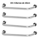 Ver imagem 4 de Kit 4 Barras De Apoio 40cm De Idoso Para Banheiro