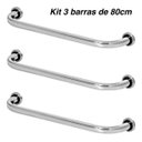 Ver imagem 5 de Kit 3 Barra De Apoio De Idoso Para Banheiro 80cm