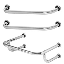 1 Barra De Apoio Lavatório 40x50cm 2 Alças De Segurança 80cm - 1