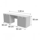 Ver imagem 3 de Organizador De Brinquedos 2 Baús Castelo 100% Mdf Caixotes